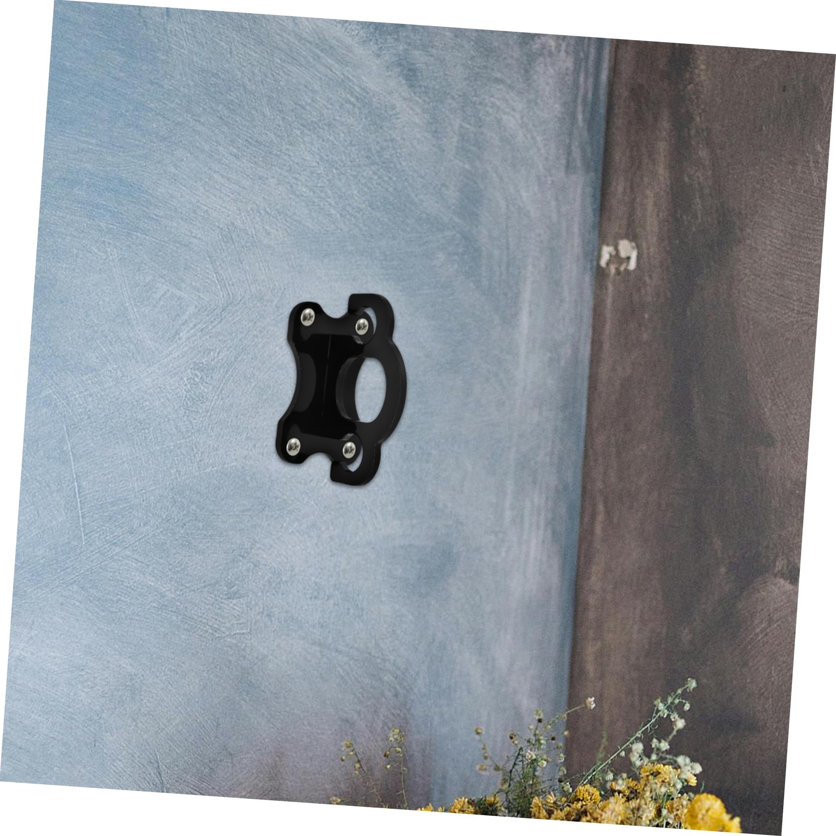 SHERCHPRY Ganchos de Pared para Ejercicios y Bandas de Resistencia, Hierro Negro, 3 Piezas, Fácil Instalación, Soporte Firme para Gimnasio en Casa