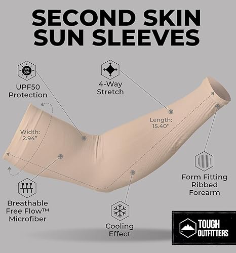 Miniatura 61 de Mangas de brazo de protección solar UV para hombres y mujeres, manga de enfriamiento de compresión deportiva UPF 50, base de cáncer de piel