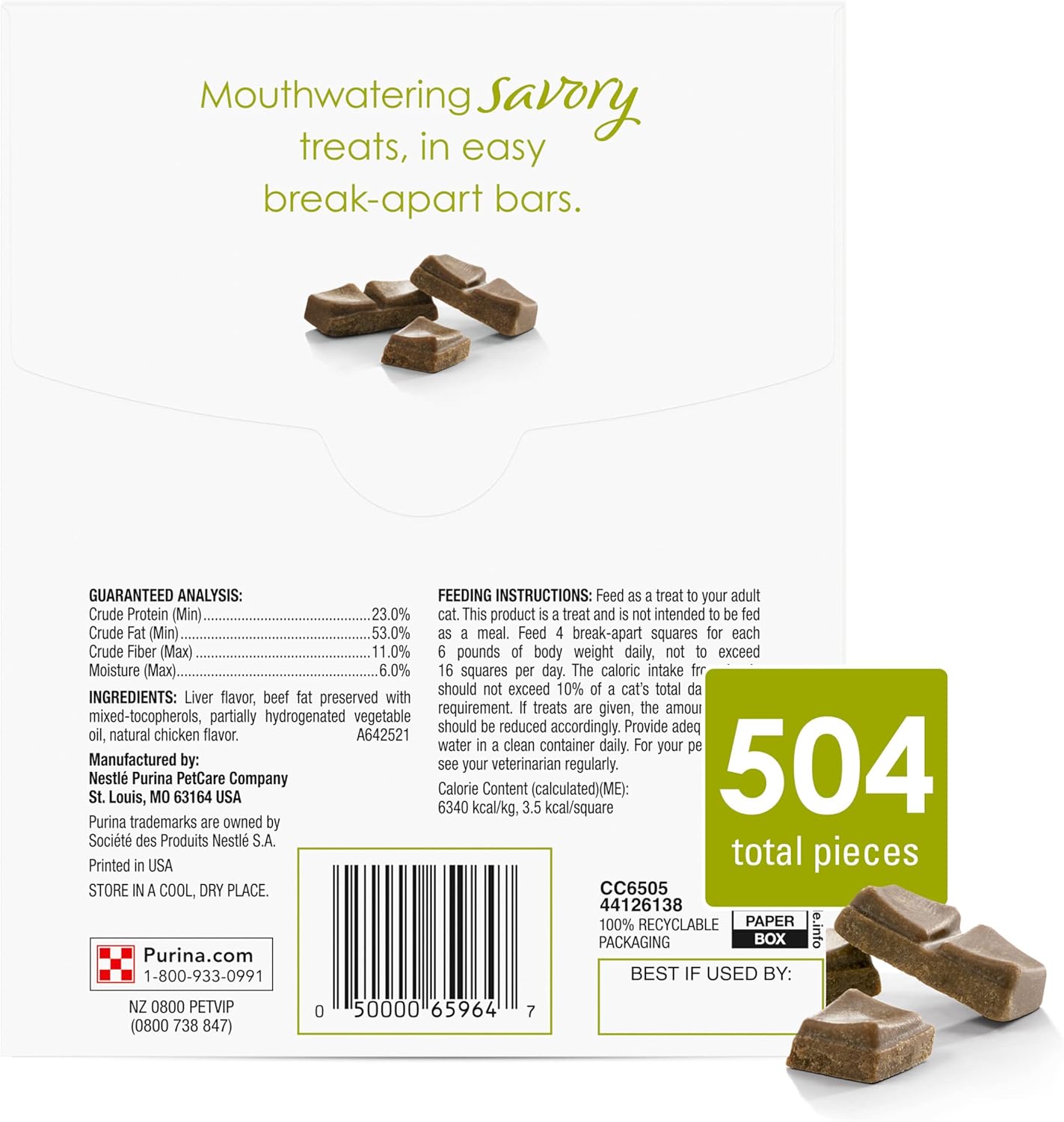 Purina Fancy Feast Limited Ingredient Cat Treats, Savory Cravings Chicken Flavor - 9 oz. Box