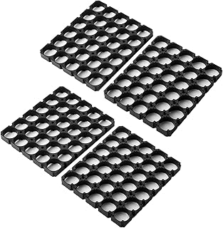 Jutagoss 10Pcs 5x6 Lithium Cell Spacer Battery Holder 18650 Battery Pack Bracket for DIY Fixed Battery 18.5mm/0.73 inch Hole Dia