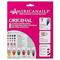 Vista 8 de Americanails Mini - Alfombra de acrílico de entrenamiento para uñas, hoja de silicona para principiantes, aplique uñas acrílicas con plantilla