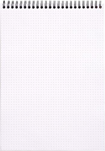 Miniatura 2 de Rhodia Bloc de notas negro de 8.25 x 11.75 pulgadas, cuadrícula de puntos en espiral doble, paquete de 3