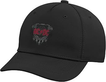 Official AC/DC Black Ice with Red Rock Band Music Logo Adjustable Baseball Hat