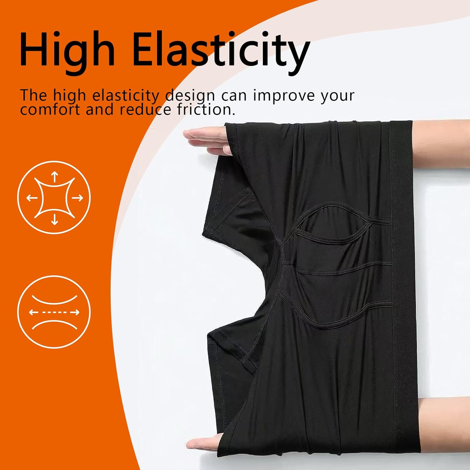 4 Pack Men's Boxer Briefs with Fly Moisture, Breathable Underwear with No Ride-Up Legs & Wide Elastic Waistband - Image 6