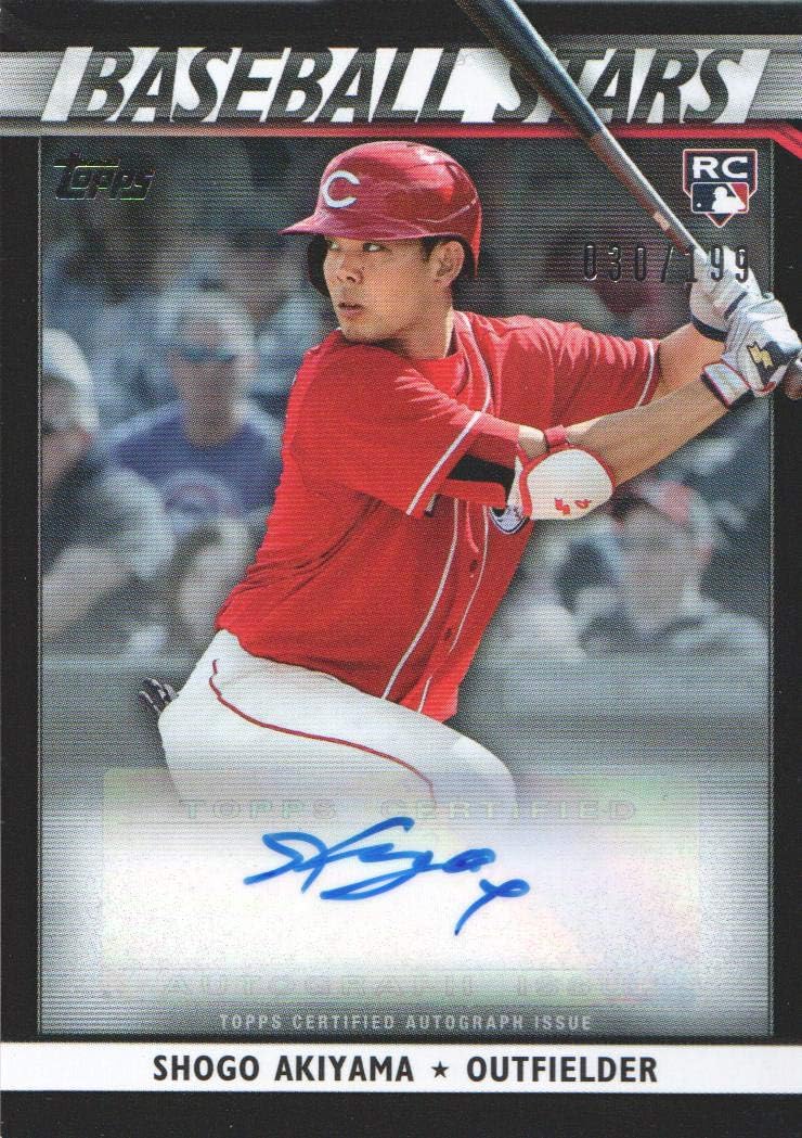 2020 Topps Update Baseball Stars Black #BSASA Shogo Akiyama AUTO /199