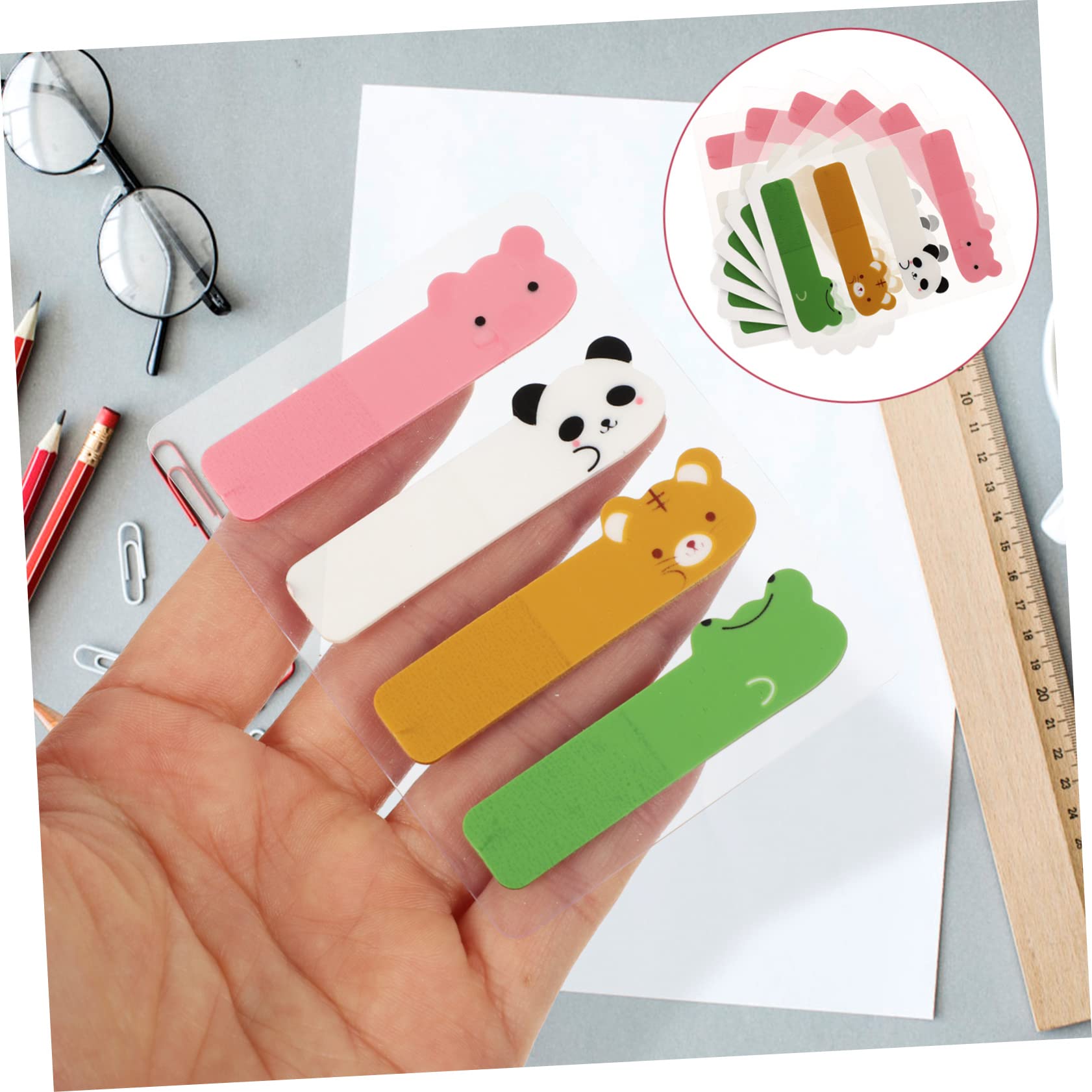 STOBOK 30packungen Bunte Seitenmarker Aus Transparentem Pet Selbstklebend Für Schule Und Büro Praktische Haftnotizen Für Organisation Und Notizen Stilvolle Und Praktische Lesezeichen