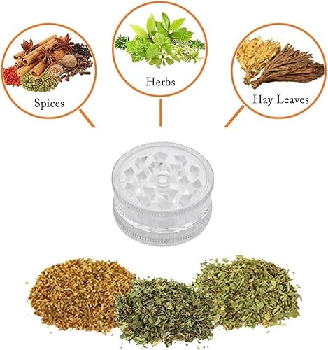 Miniatura 7 de Molinillo de especias de cocina acrílico 2pc con imán color transparente
