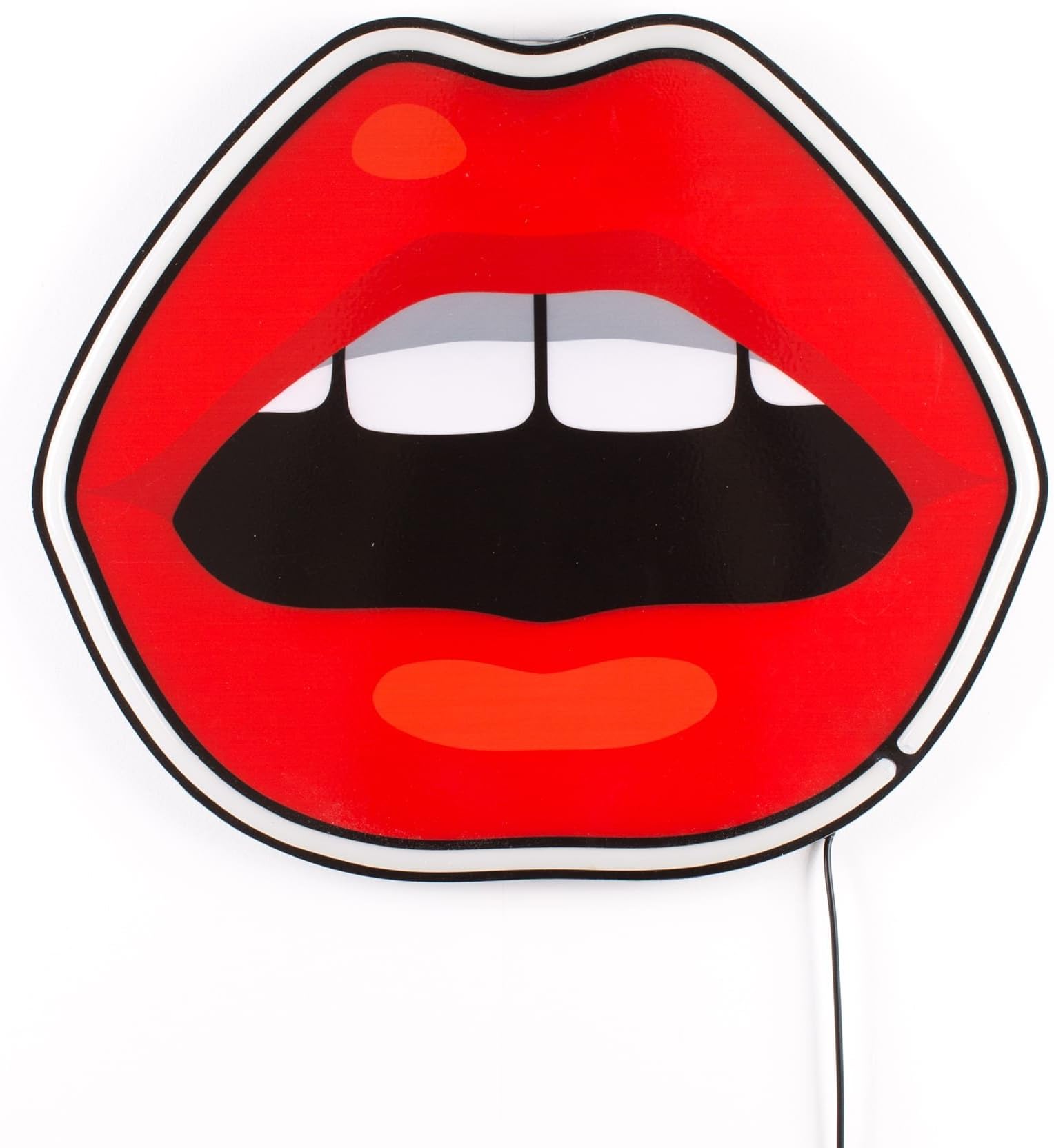 SelettiBlow Neon Lamp Mouth Wall lamp with Bright Lips red