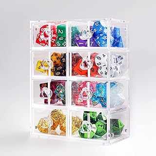 KakapopoTCG Dice Archive - Dice Display and Storage Box for Your dice Collection DND Items dice Goblin dice Addiction dice case dice Display Dungeons and Dragons
