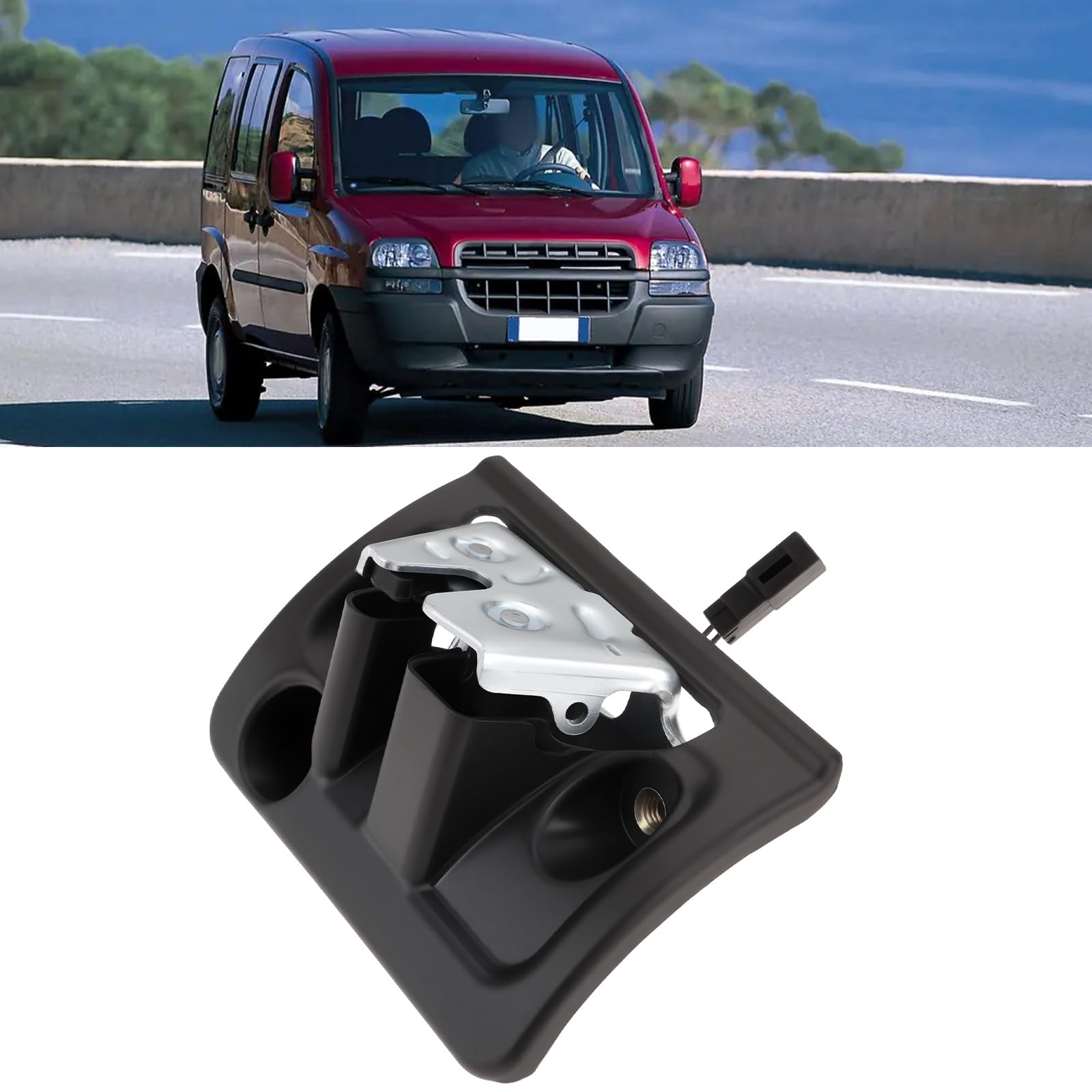 ECSiNG Interrupteur de Verrouillage de Poignée de Coffre Arrière de Voiture Pièce de Rechange 51773974 Compatible avec Fiat Doblo 2001-2010