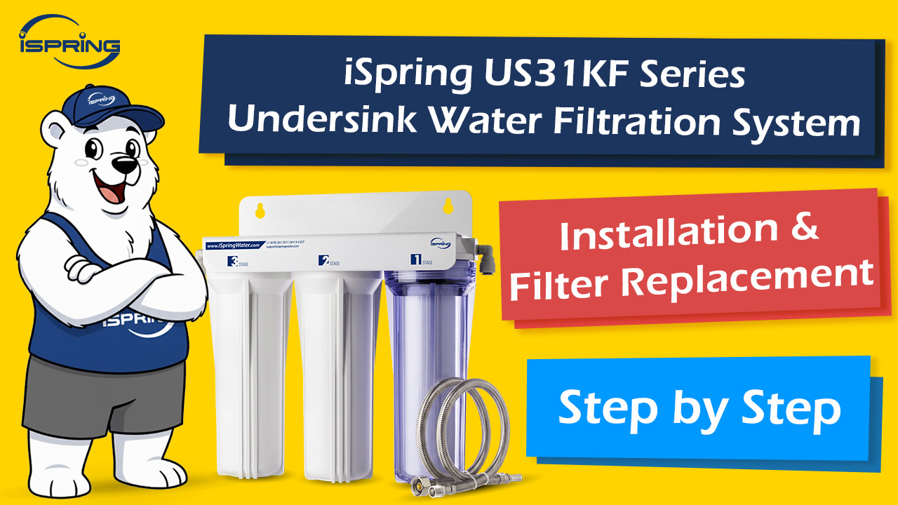 Image of iSpring US31KF-NC 3-Stage Chloramine Removal Under-Sink Water Filter System