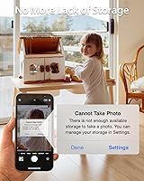 Vista 4 de NEWQ Disco Duro Externo de 1TB para iPhone, iPad, MacBook - USB 3.0, 2.0, 2.0 3.0 - Compatible con iOS y Android, Almacena Fotos, Videos, Música