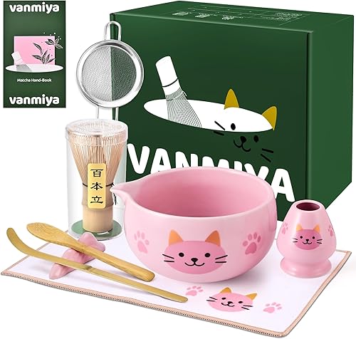 Miniatura 12 de Juego de batidor de matcha de 5 piezas Verde