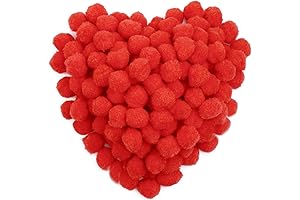 150-Piece Crimson Cheerleading Pom Poms for Artsy Adventures
