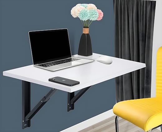 CATIVE Wall Mounted Table Folding Shelf/Study Table/Work Table/Laptop Table/Large Wall Mounting Wall Mounted With Heavy Du...