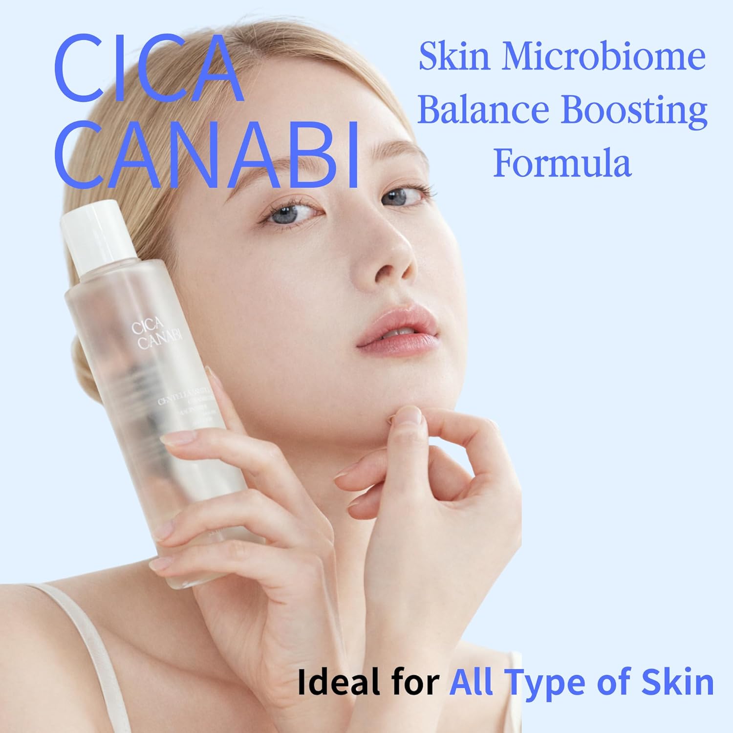 CICA CANABI Acne-Calming & Redness-Relief Toner (6.76 fl oz) with Fermented CICA & Hemp Root for Sensitive, Oily & Combination Skin