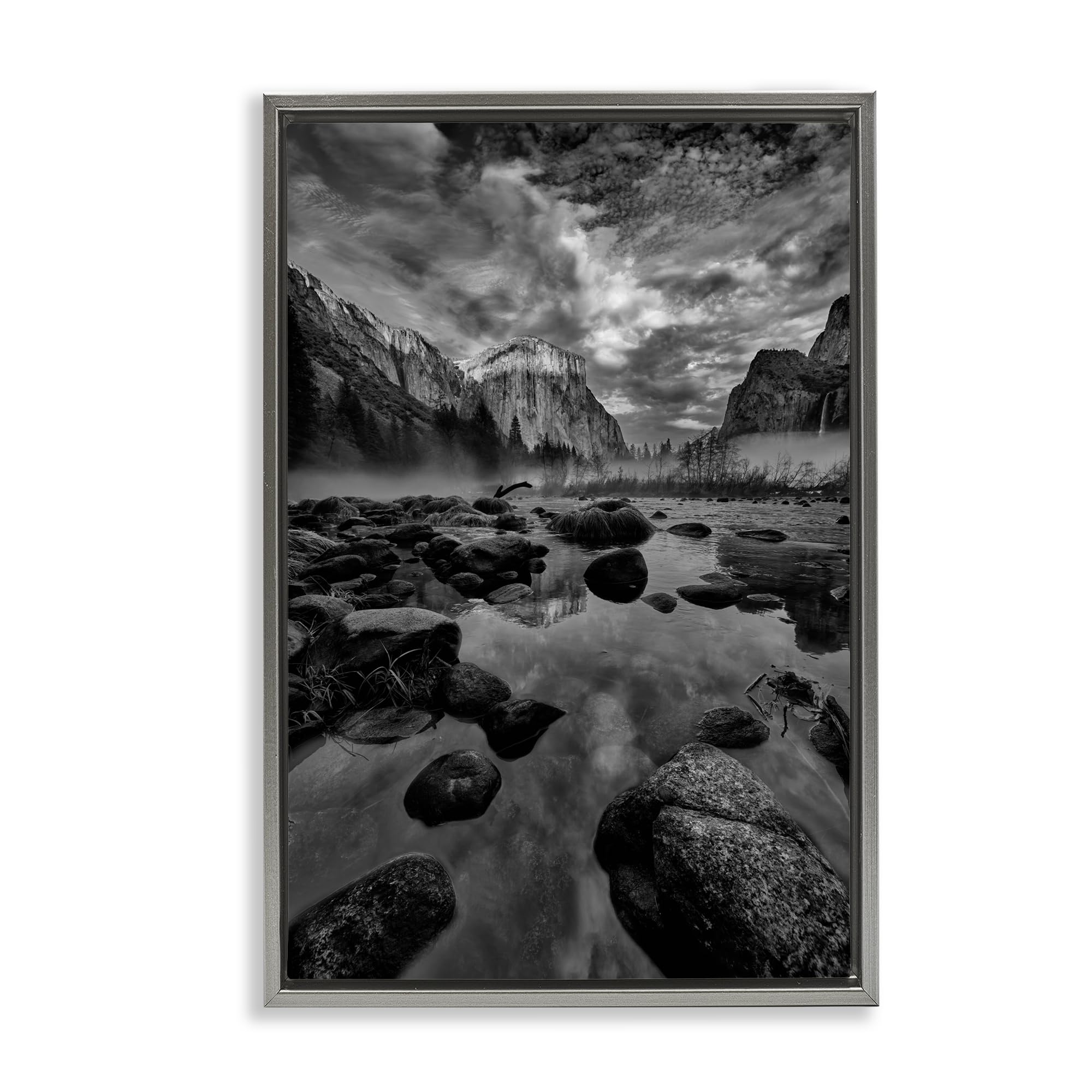 Yosemite Valley Morning Landscape, 20 x 30 Inch Canvas in Floater Frame