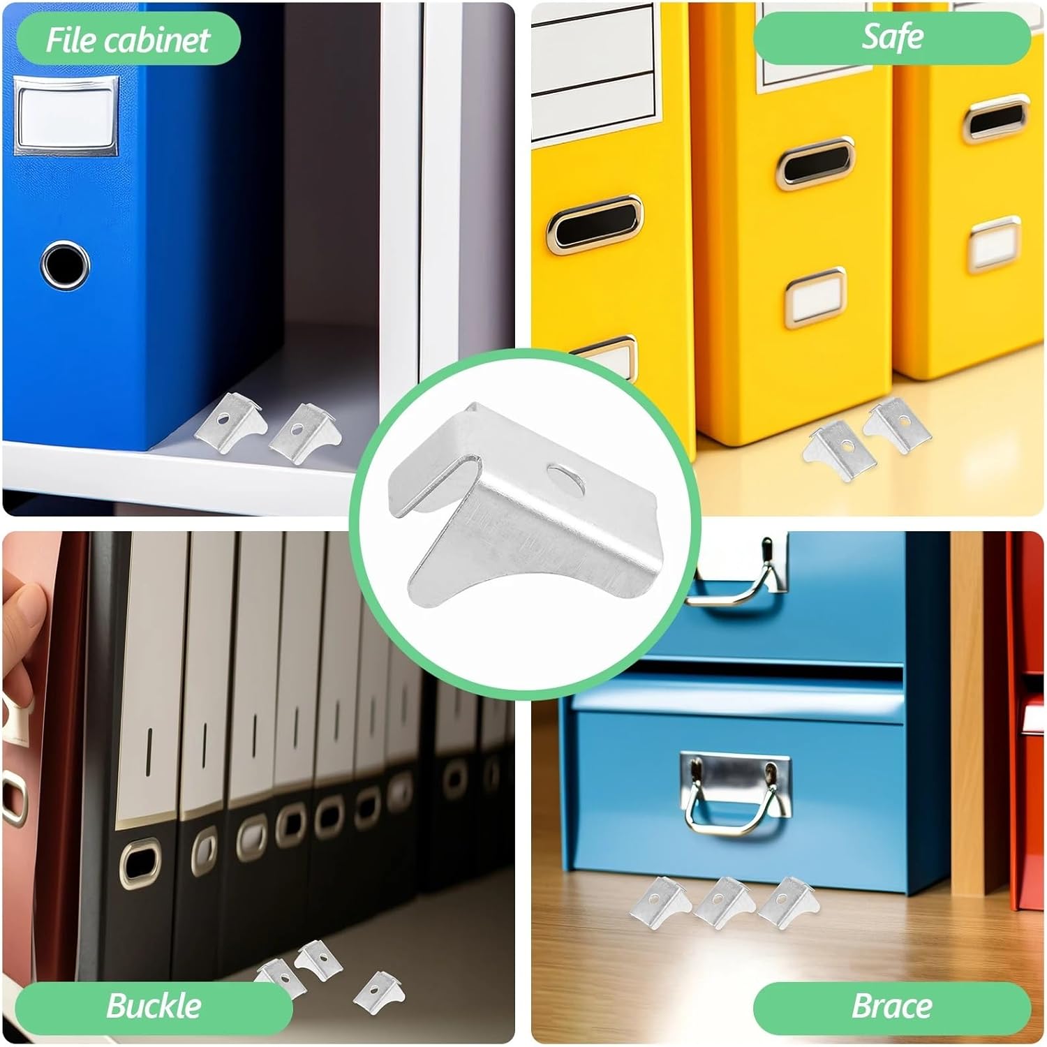 Shelf Pins Support Pegs 50pcs Nickel Plated File Cabinet Partition Clips for Shelves