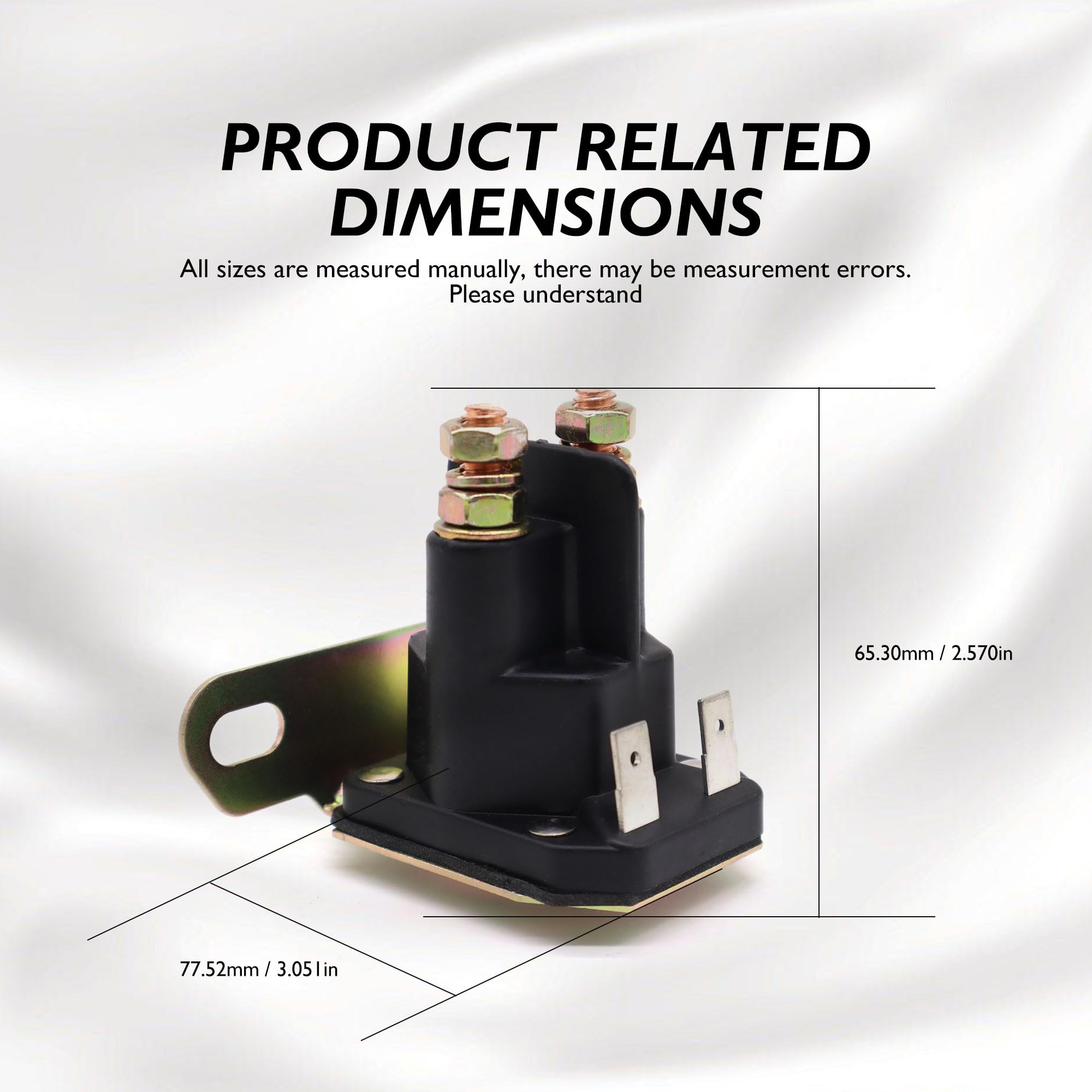 Rasentraktor Magnetschalter Starter 12 V, für Magnetschalter AM133094, MTD 725-04439, Cub Cadet, Viking & Toro Ersatzteile, Magnetschalter, Relaisstart, Rasenmäher Zubehör