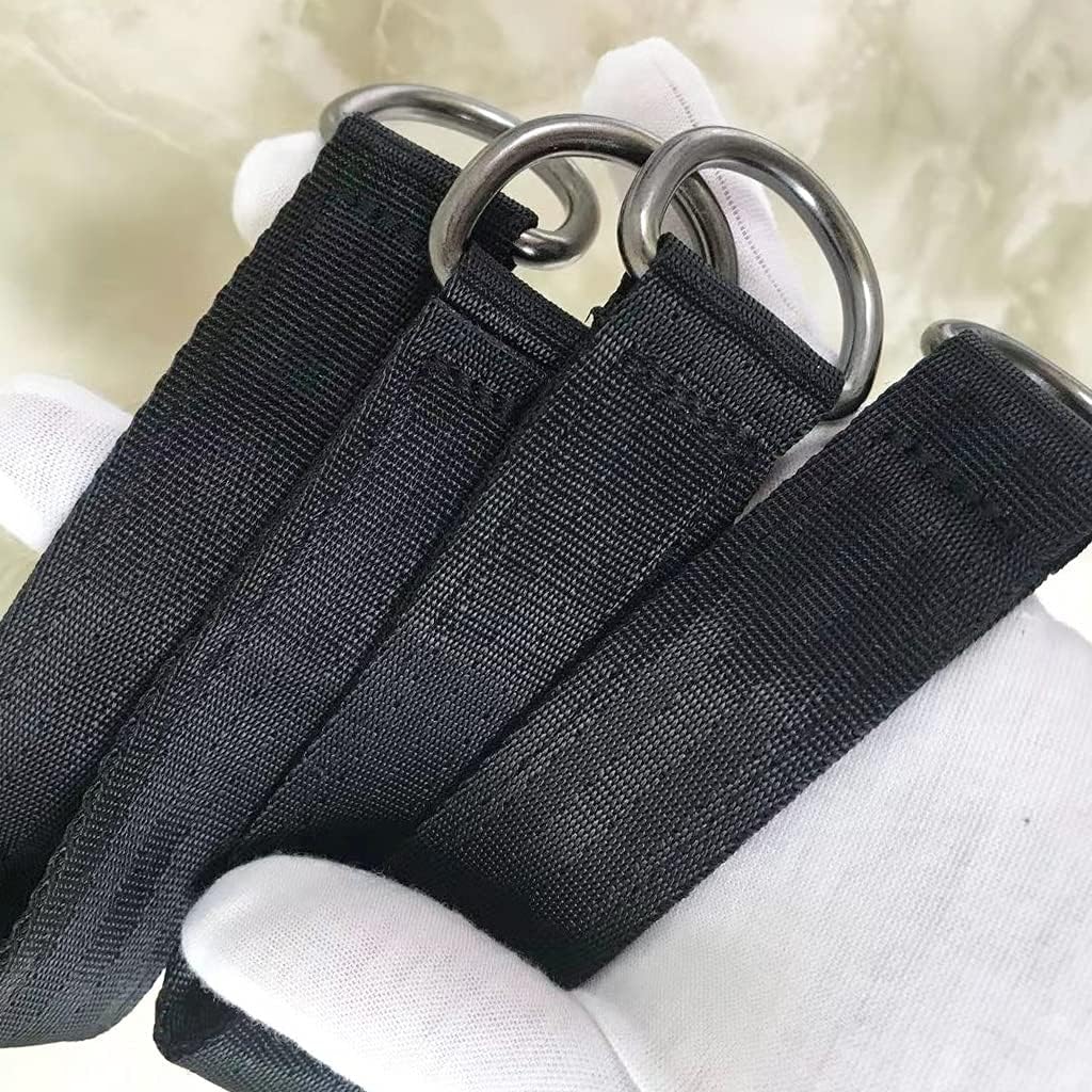 Hammock Straps for Tree, 2pcak Swing Straps Hanging Kit Short Hanging Straps Heavy Duty Tree Strap with Safety Lock Carabiner 440lbs Capacity Used for Exercise Pulley Hammocks Swing Chair - Image 5