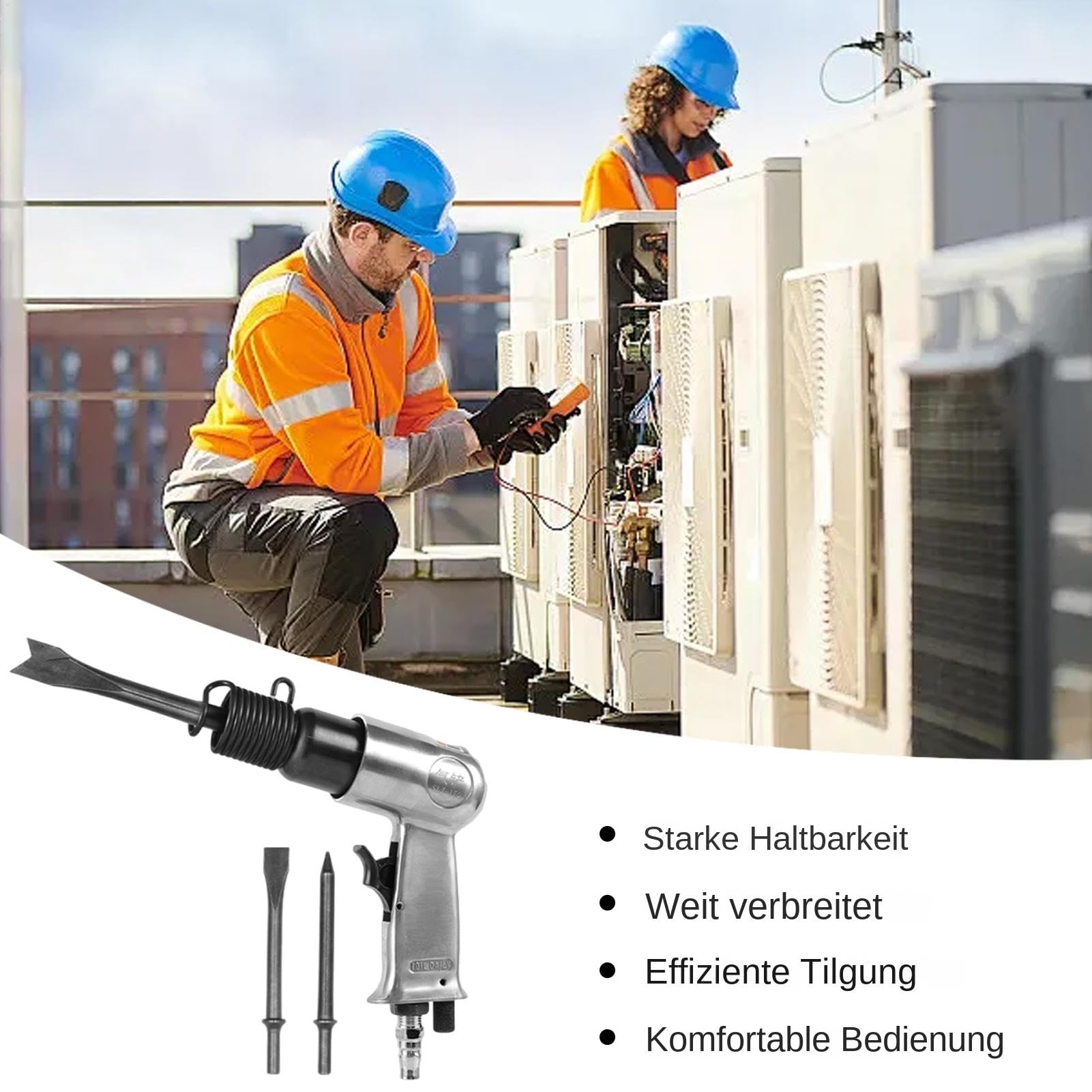 Air Hammer -Meißel Set, Leichte Luftschaufel, Pneumatisches Werkzeug, Hochleistungs -Industrie Hammer