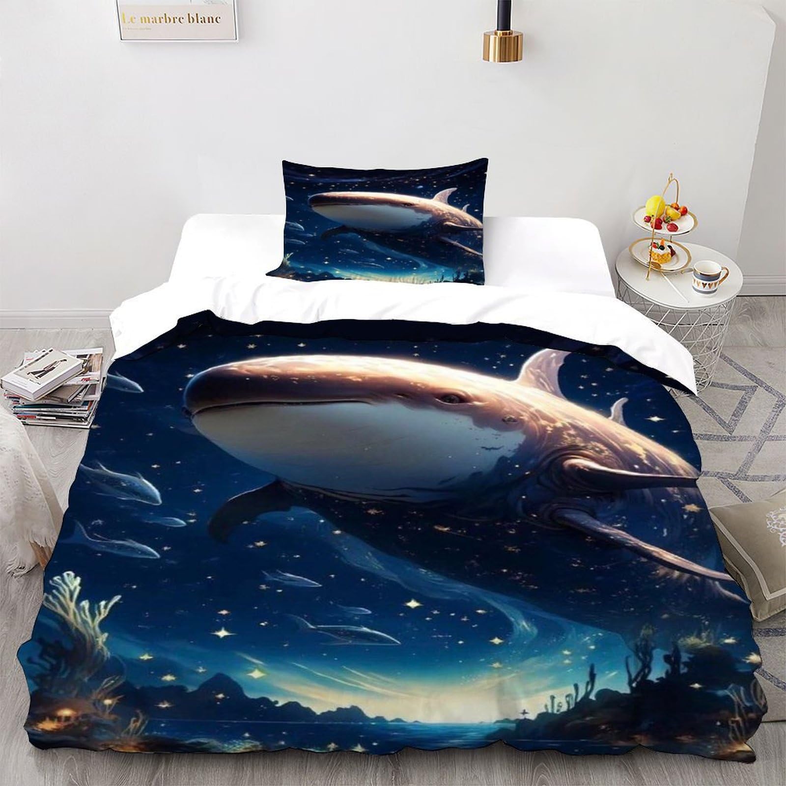 Housse de couette single fini la couette qui glisse avec ce lit zippé baleine