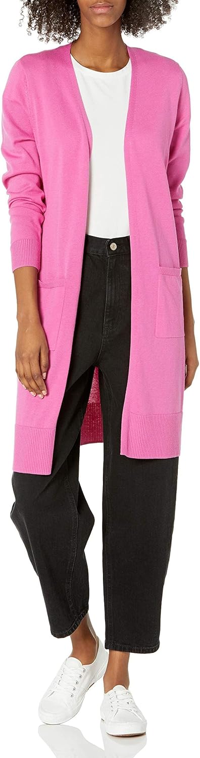 Amazon Essentials womens Lightweight Longer Length Cardigan Sweater