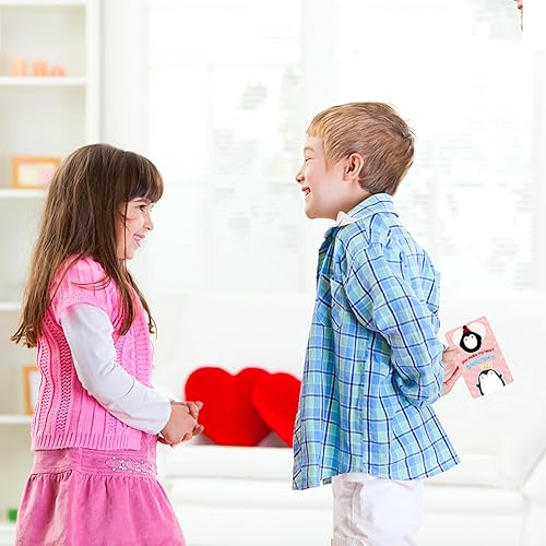 Miniatura 6 de Paquete de 28 regalos para el día de San Valentín para niños tarjetas de San Valentín para niños intercambio escolar en el aula con juguetes