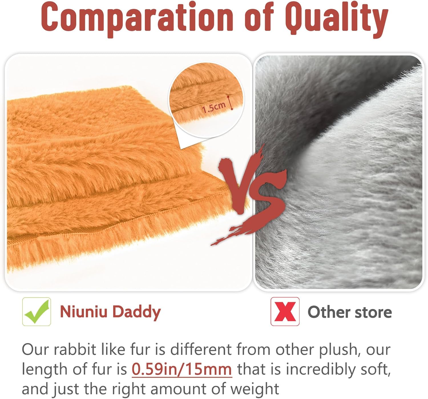 Niuniu Daddy 20" | 3.3 Pound Weighted Lion Stuffed Animals for Adults, Cute Soft Lion Plush Toy for Toddler Teens Kids, Large Lap Animal Body Pillow with for Present Christmas Birthday - Image 7