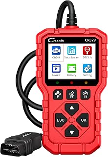 LAUNCH CR329 OBD2 Adapter Auto Diagnosegerät Motor Check | Fehlercodes lesen/löschen, Motorkontrollleuchte aus, Echtzeitdaten, Batterietest, für PKW 1996-2026