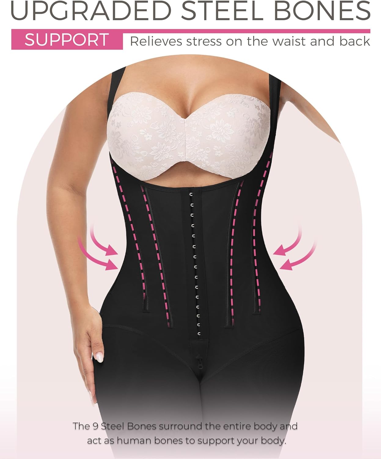 M MYODRESS Faja Colombiana Curvy BBL Moldeadora De Cintura Y Abdomen High Compression with Zipper Crotch - Image 3