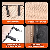 Vista 4 de Cojín de asiento de coche para conductor o pasajero, cómodo cojín de asiento para respaldo y asiento