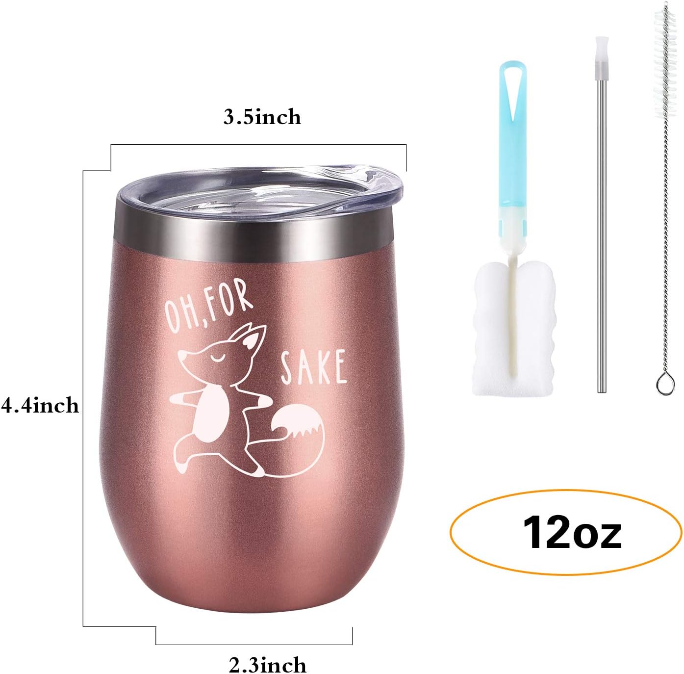 Buy 2 get 3 Oh for Sake Wine Tumbler, Birthday Gifts for Women Friends Mom Dad Wife Husband Family Grandma, 12 Oz Insulated Stainless Steel Wine Tumbler with Lid, Rose Gold Amazon Crazy 🔥 Deals Oh for Sake Wine Tumbler, Birthday Gifts for Women Friends Mom Dad Wife Husband Family Grandma, 12 Oz Insulated Stainless Steel Wine Tumbler with Lid, Rose Gold