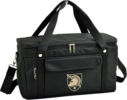 Black Knights - Enfriador semirrígido plegable a prueba de fugas con licencia del ejército para 42 latas, diseñado y aprobado por calidad en los