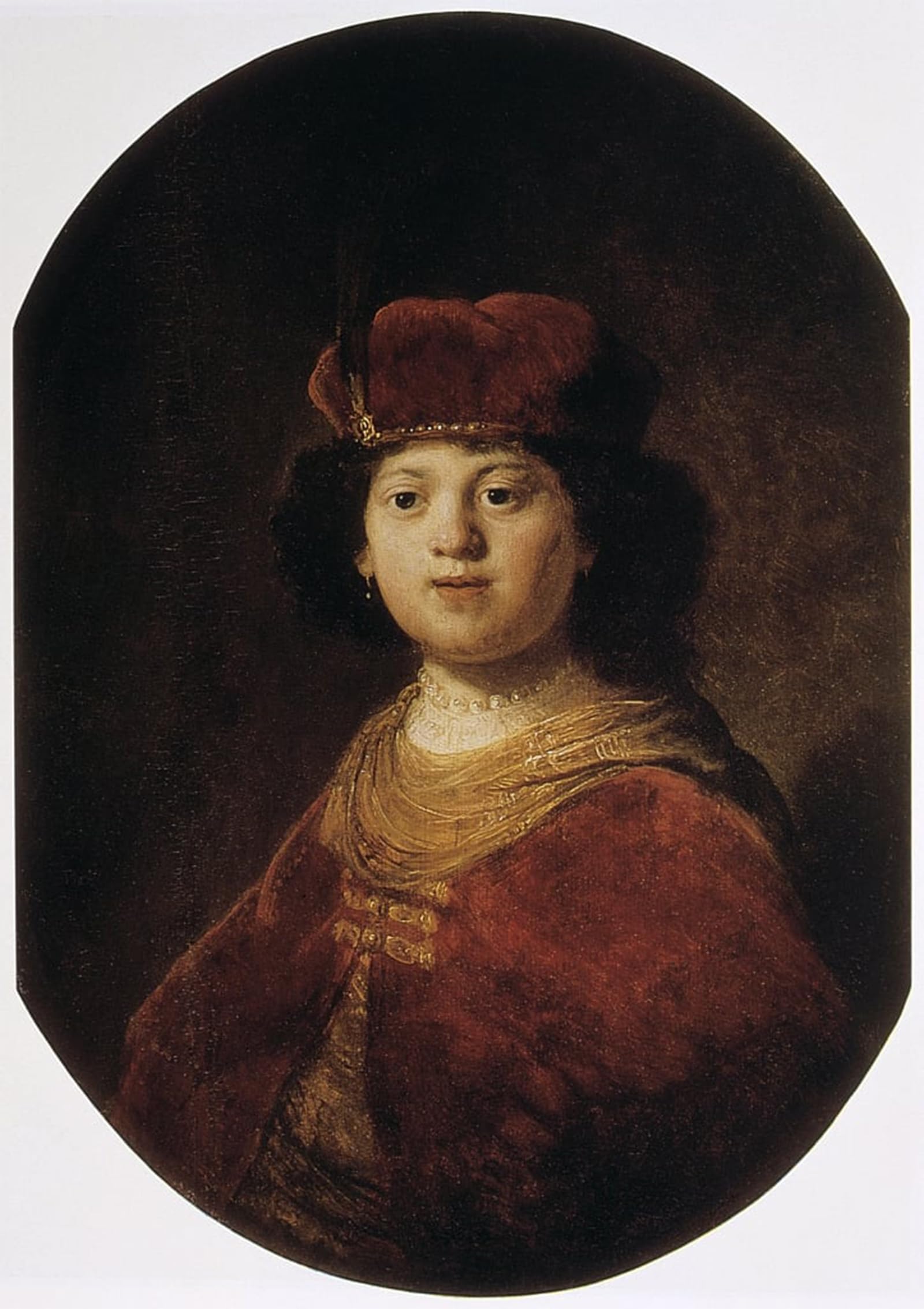 SERENDIPITP Retro Picture Poster Wall Art Pictures Painting Portrait of a boy by Rembrandt van Rijn Wall Art Canvas Print for Wall Decor 60x90cm