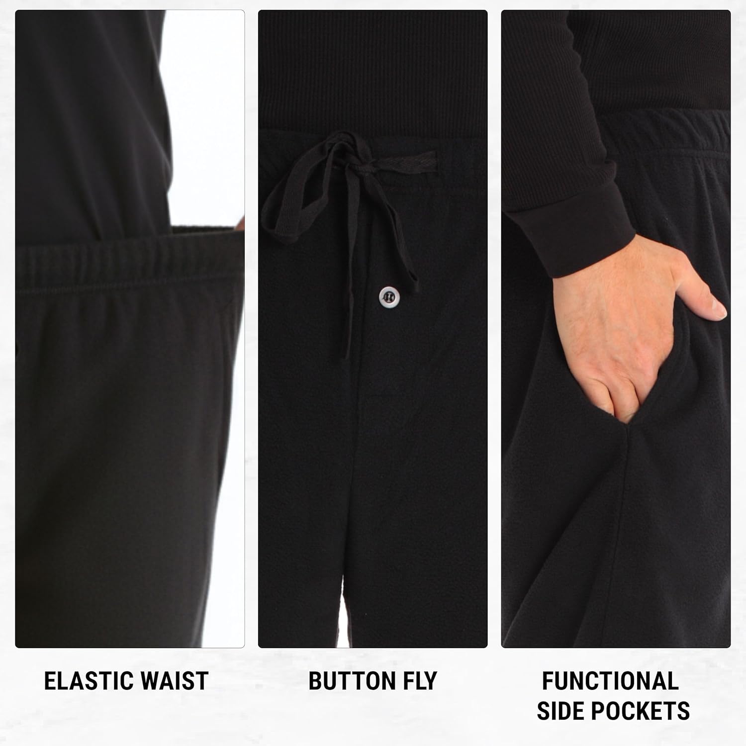 #followme Microfleece Men’s Solid Pajama Pants - Image 6