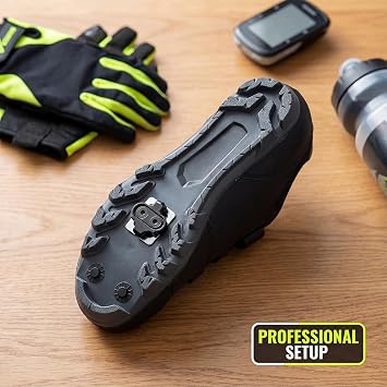 SPD Cleats Compatible with Shimano SPD Pedals, shimano spd cleats | Black Bike Cleats for MTB Mountain Bike Indoor Cycling Shoes, mountain bike cleats