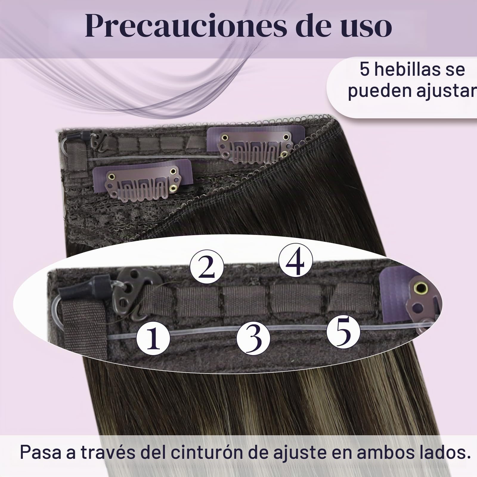 Fshine Hilo on Extensiones de Cabello 45cm 80g Extensiones de Cabello