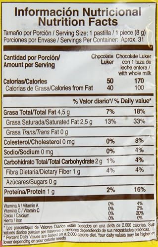 Miniatura 4 de Luker Chocolate (Amargo), 8.8 onzas