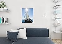 Vista 4 de Póster impreso con texto en inglés "A Family Going Sailing on Sailing on Sailing on Sailing on Sailing on Sailing on Sailing