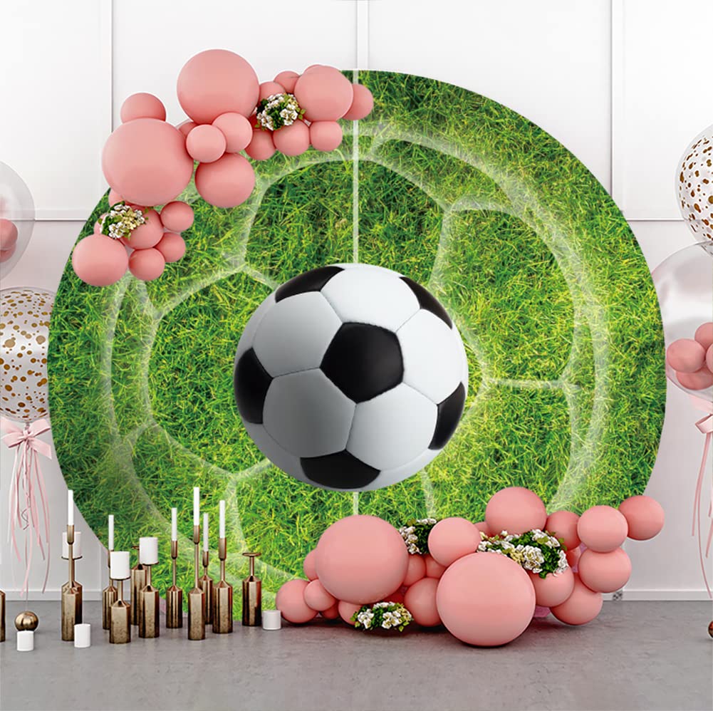 Toile De Fond Football 2x2m - Décoration Anniversaire Sportive - Polyester Imprimé 3D