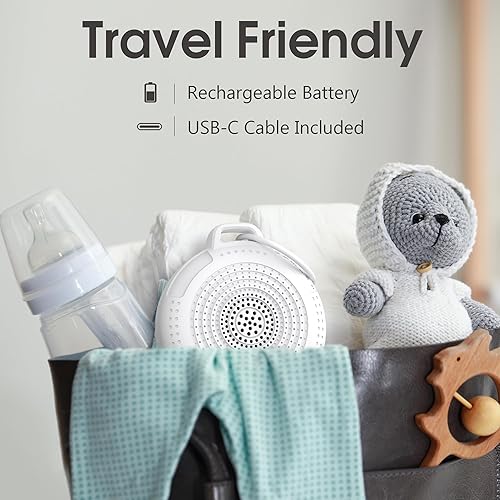 Miniatura 8 de Paquete de 2 máquinas de sonido portátiles azul+blanco