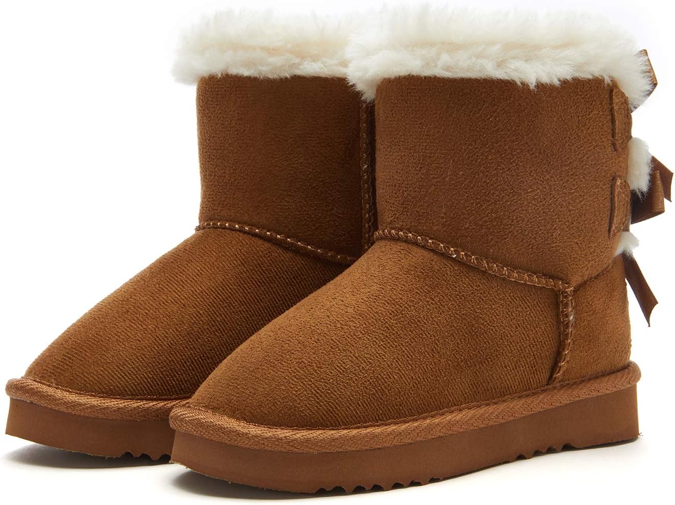 Weestep Toddler/Little kids Girls Boots Faux Fur Snow Warm Winter Fashion Boots