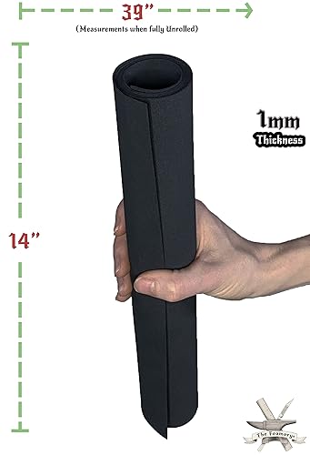 Miniatura 4 de Espuma EVA de Retención de Forma para Cosplay 1mm (1mm-10mm) 35.56x99.06 cm Hojas de Espuma EVA de Alta Densidad Negras o Blancas.