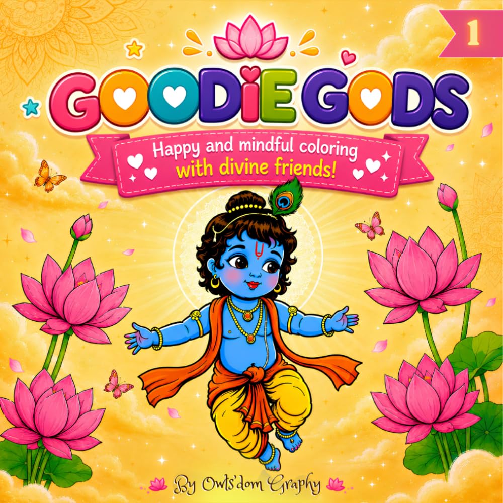 Goodie Gods: My First Hindu Gods Coloring Book for Kids Ages 3-8: Cute Indian Mythology Deities Including Ganesha, Krishna, Shiva, Lakshmi & Saraswati (Goodie Gods Coloring Saga)