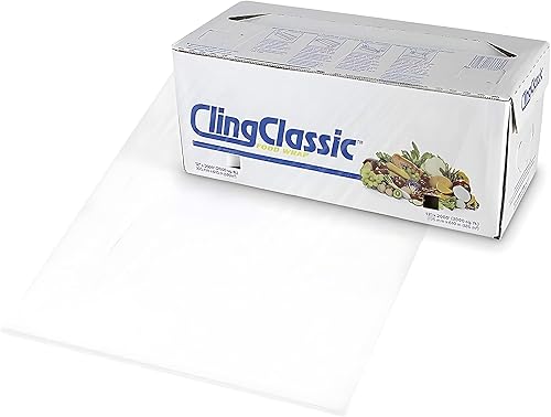 Miniatura 4 de Cling - Rollo de película elástica de plástico clásico de 12 pulgadas x 2000 pies, cortador de cuchillas transparente ZipSafe, dispensador fácil de