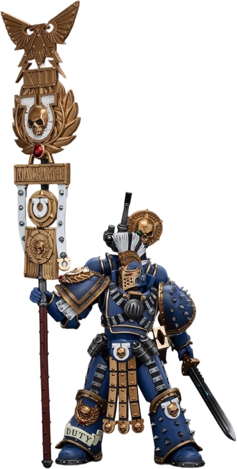 JOYTOY Warhammer 40K 1/18 Action Figures Ultramarines Remus Ventanus Collectible Model 5.4Inch