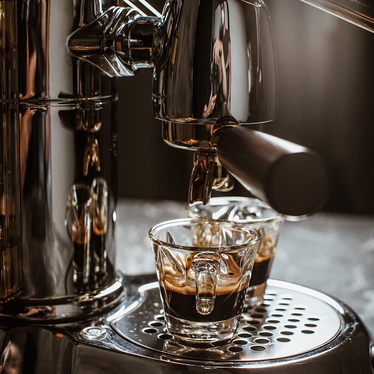 La Pavoni LPLEXP01EU, Macchina espresso Expo 2015, Chrome/or