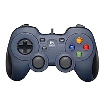 Logitech F310 Gamepad, Controller Cablato con Layout Stile Console, Tastierino Direzionale ‎‎4 Switch, XInput, DirectInput, Impugnatura Comoda, Cavo da 1.8 m, PC, ‎Blu, Nero
