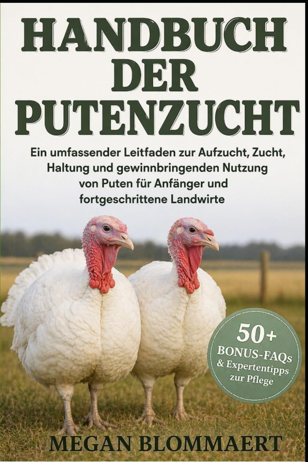 HANDBUCH DER PUTENZUCHT: Ein umfassender Leitfaden zur Aufzucht, Zucht, Haltung und gewinnbringenden Nutzung von Puten für Anfänger und fortgeschrittene Landwirte